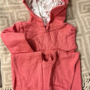 Carter's Pink Quilted Kids Hoodie